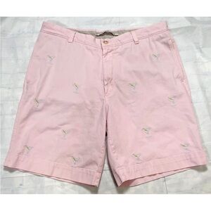 Men’s Pink Martini Washed Stoned & Beaten Shorts Size 36 Chino Classic Party
